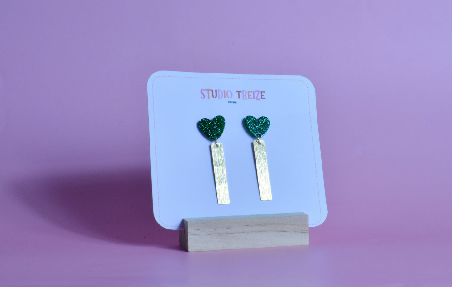 Boucles-D'oreilles Allumette coeur