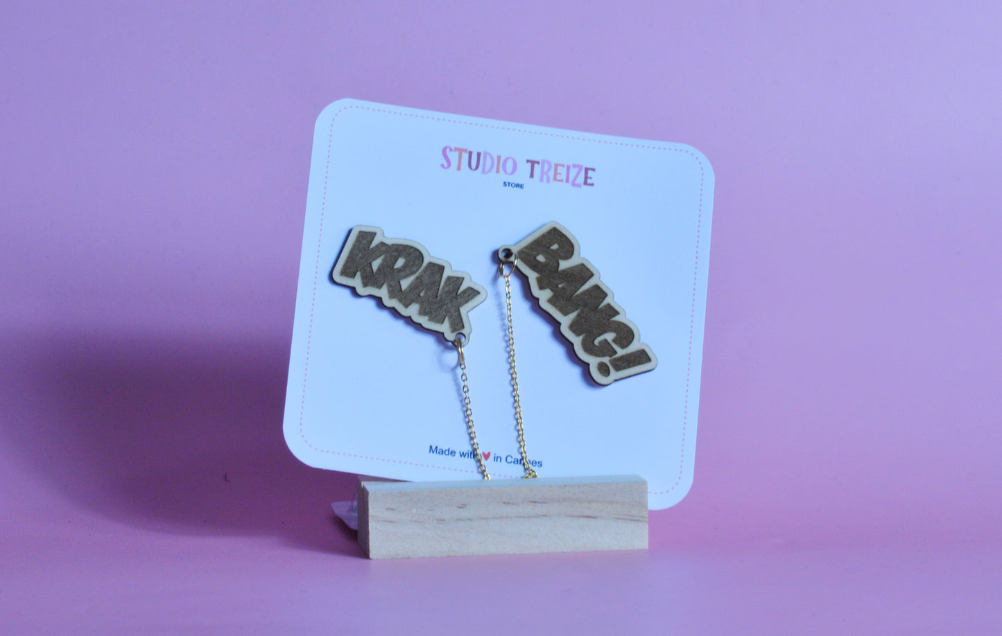 Pins de cols Claudine "Krak Bang !"