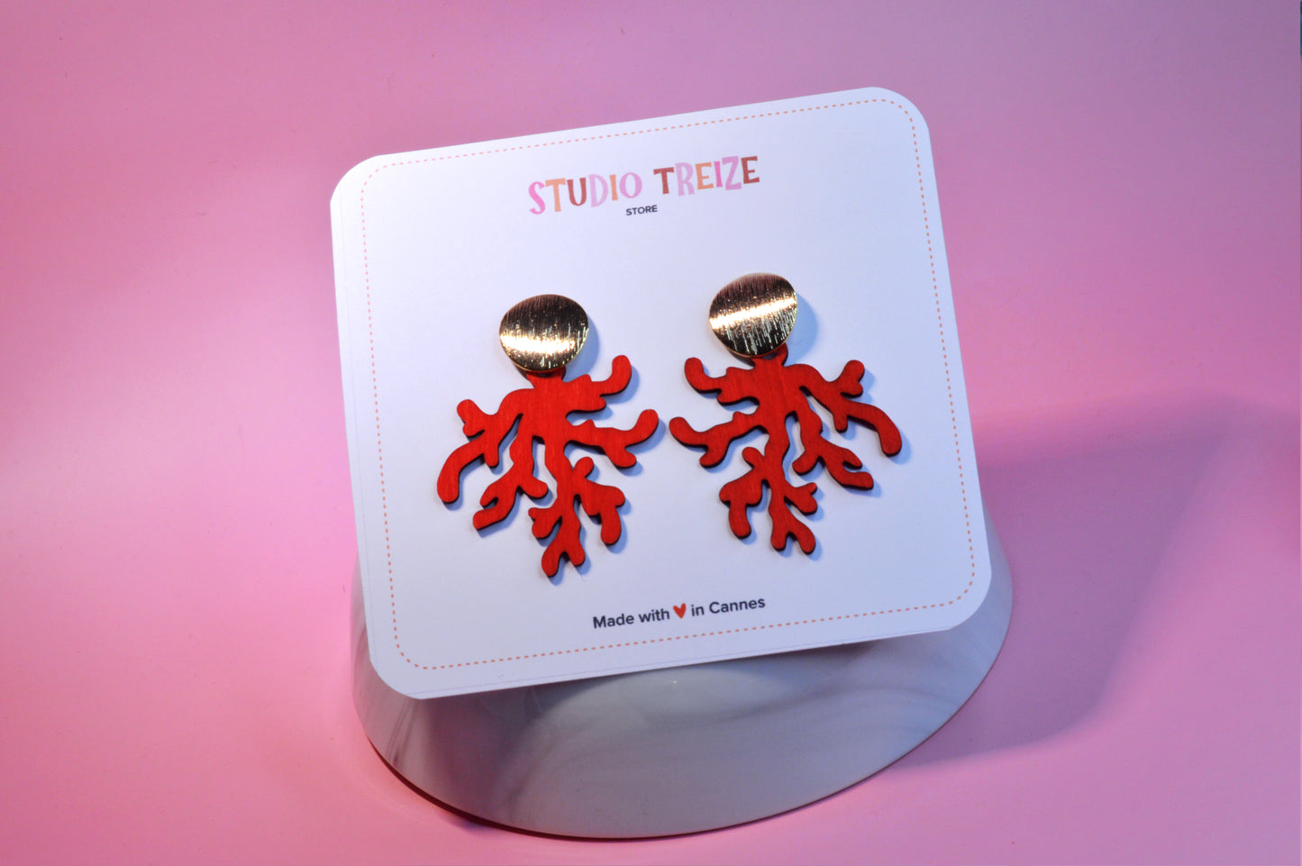 Boucles d'oreilles "Corail"