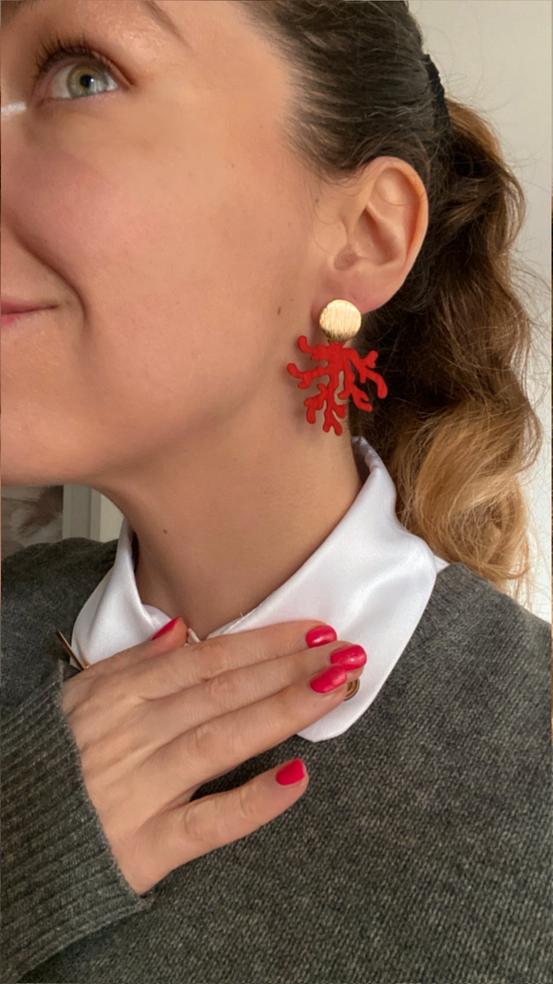 Boucles d'oreilles "Corail"