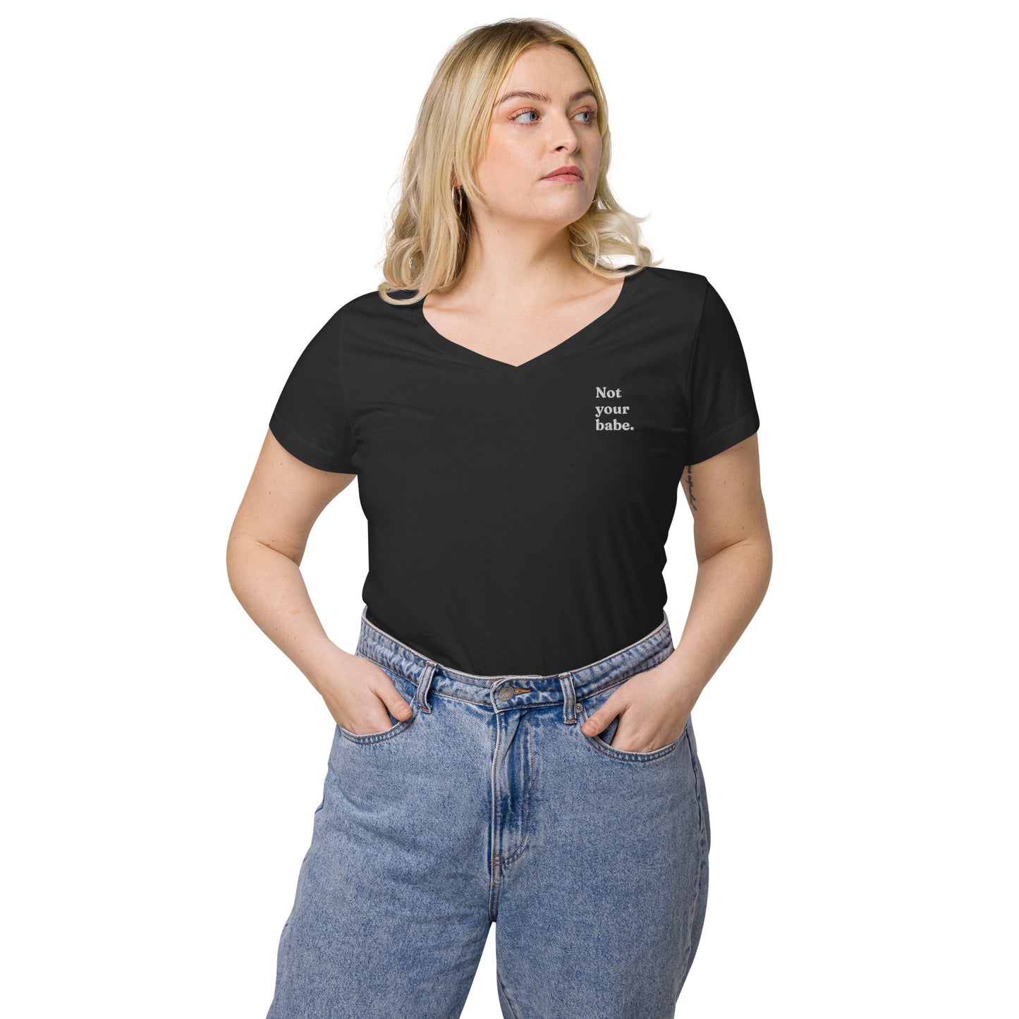 T-shirt "Not your babe" femme