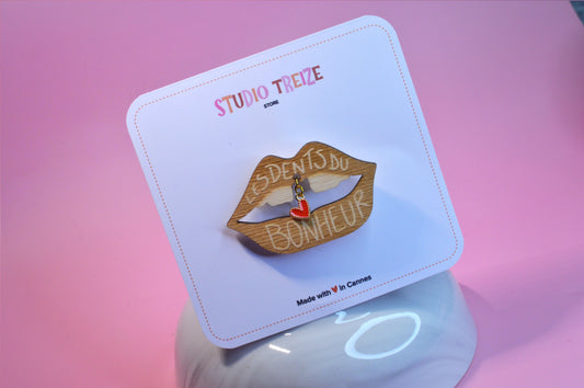 Broches "Les dents du bonheur"